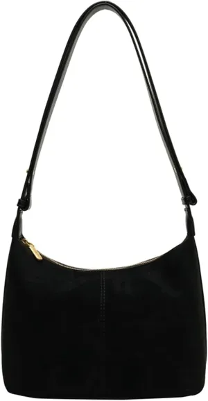 Suede Tote Bag Stylish Handbag Chic Small Crossbody Fall Purse Wallet Women Trendy 2025 Elegant Shoulder Bag