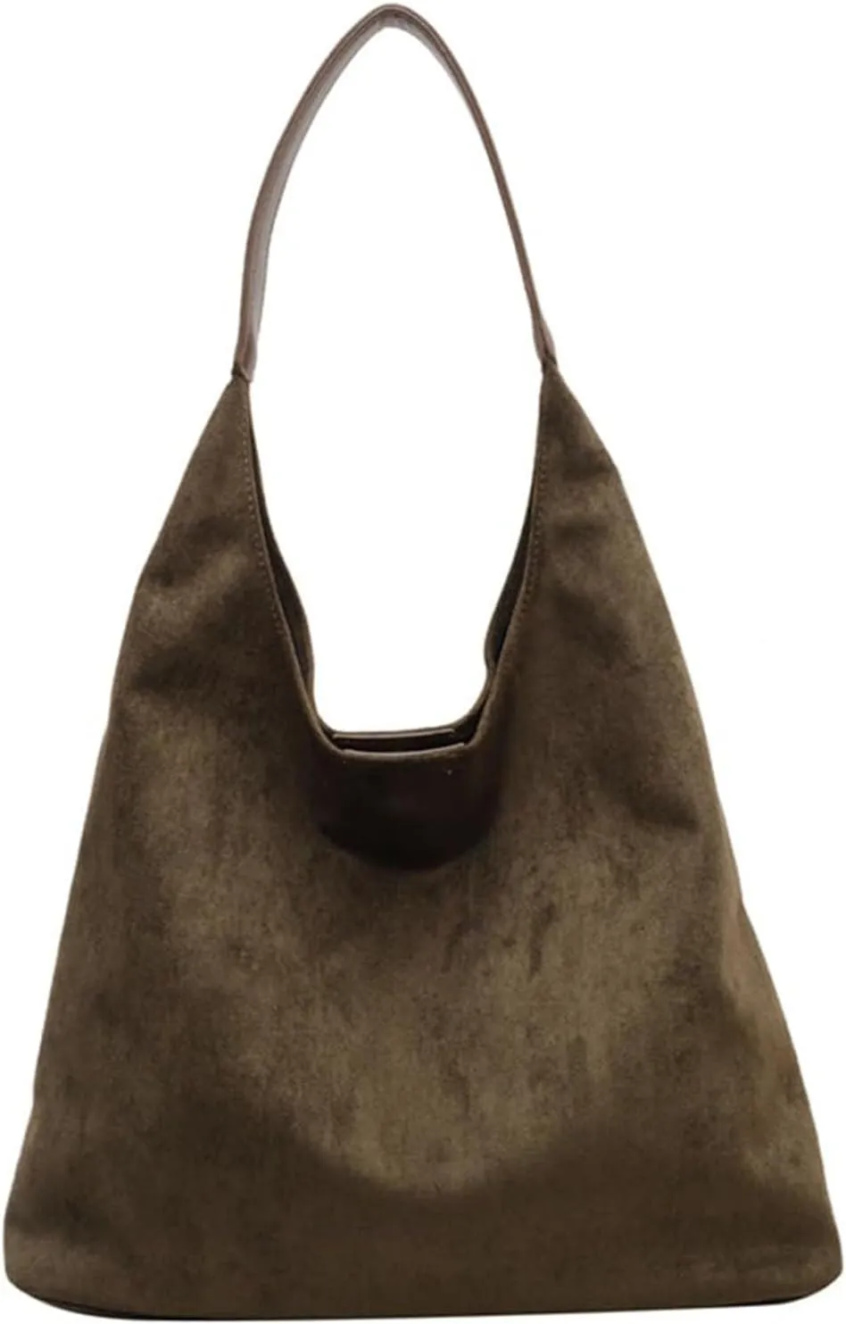 Suede Tote Bags for Women - Work & Office Bags, Slouchy Hobo Handbags, Fall Faux Suede Purse