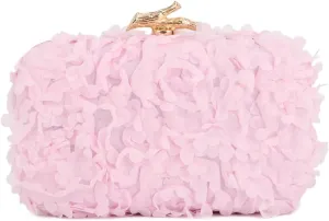 SUKUTU Floral Evening Handbag for Women Lace Clutch Purses Party Prom Shoulder Bag
