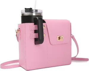 Team Green Outdoor Portable Crossbody Water Cup Storage Bag-Crossbody Bag with Sports Water Bottle Holder for Women