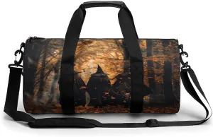 Three Witches in The Forests Witchy Gym Bag Lightweight Carry On Duffel Bag Athletic Sports Travel Bag Weekender Bag for Men Women