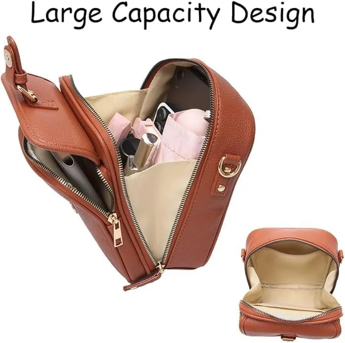 Tojoyride Crossbody Bag, Urvashi Crossbody Bag, Tojoyride Anti Theft Leather Shoulder Bag Purse with Card Slots