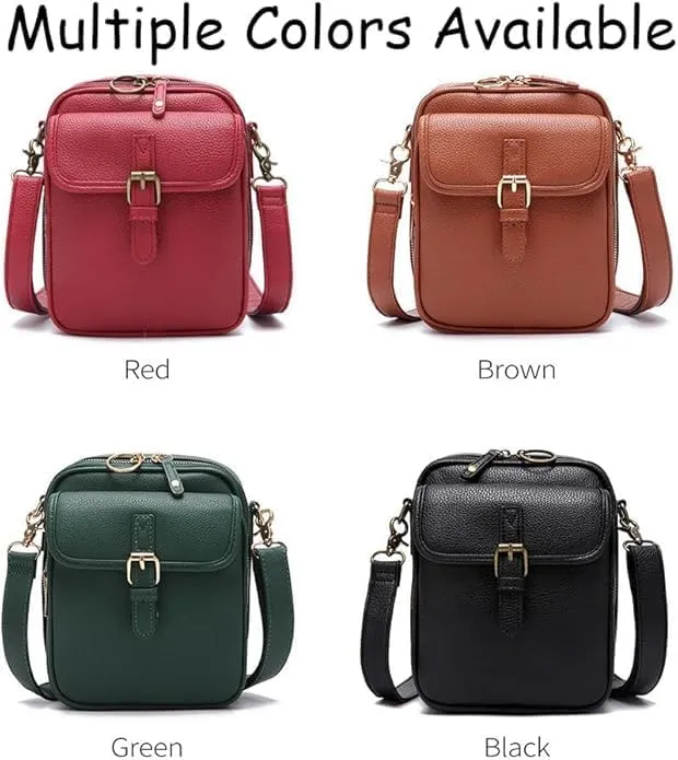 Tojoyride Crossbody Bag, Urvashi Crossbody Bag, Tojoyride Anti Theft Leather Shoulder Bag Purse with Card Slots