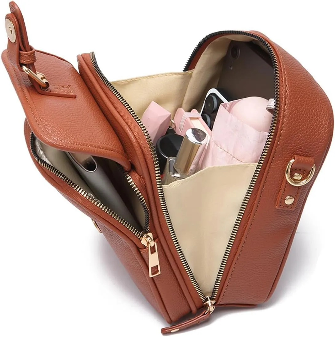 Tojoyride Crossbody Bag, Urvashi Crossbody Leather Bag, Vintage Messenger Crossbody Bags for Women Anti Theft