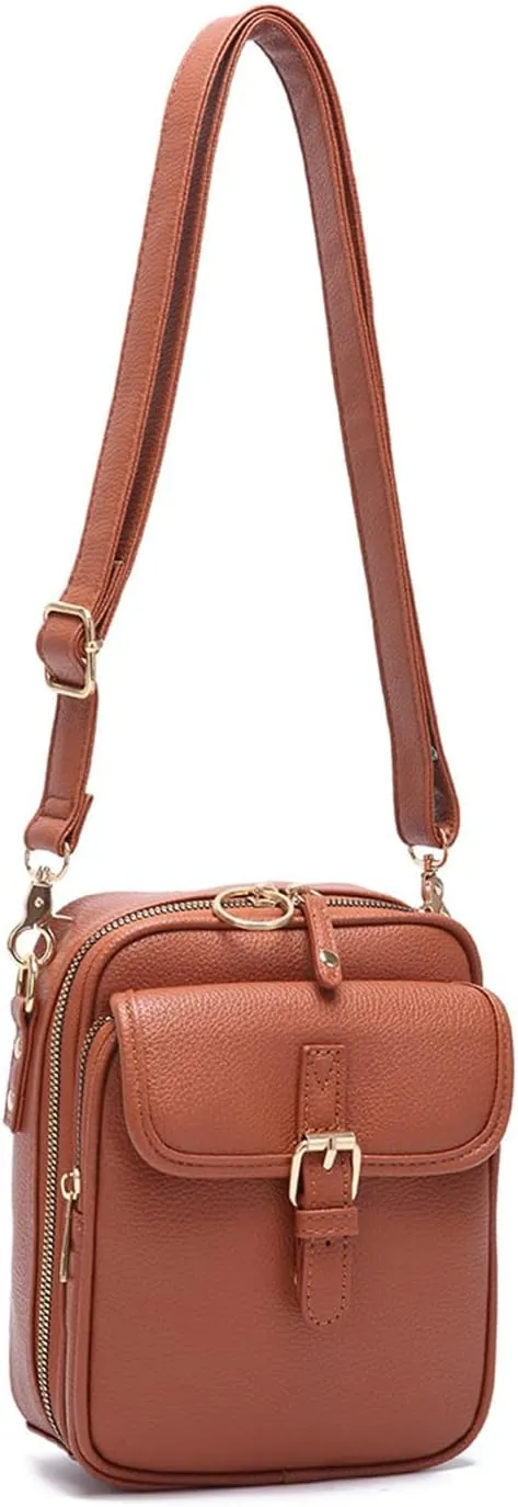 Tojoyride Crossbody Bag, Urvashi Crossbody Leather Bag, Vintage Messenger Crossbody Bags for Women Anti Theft
