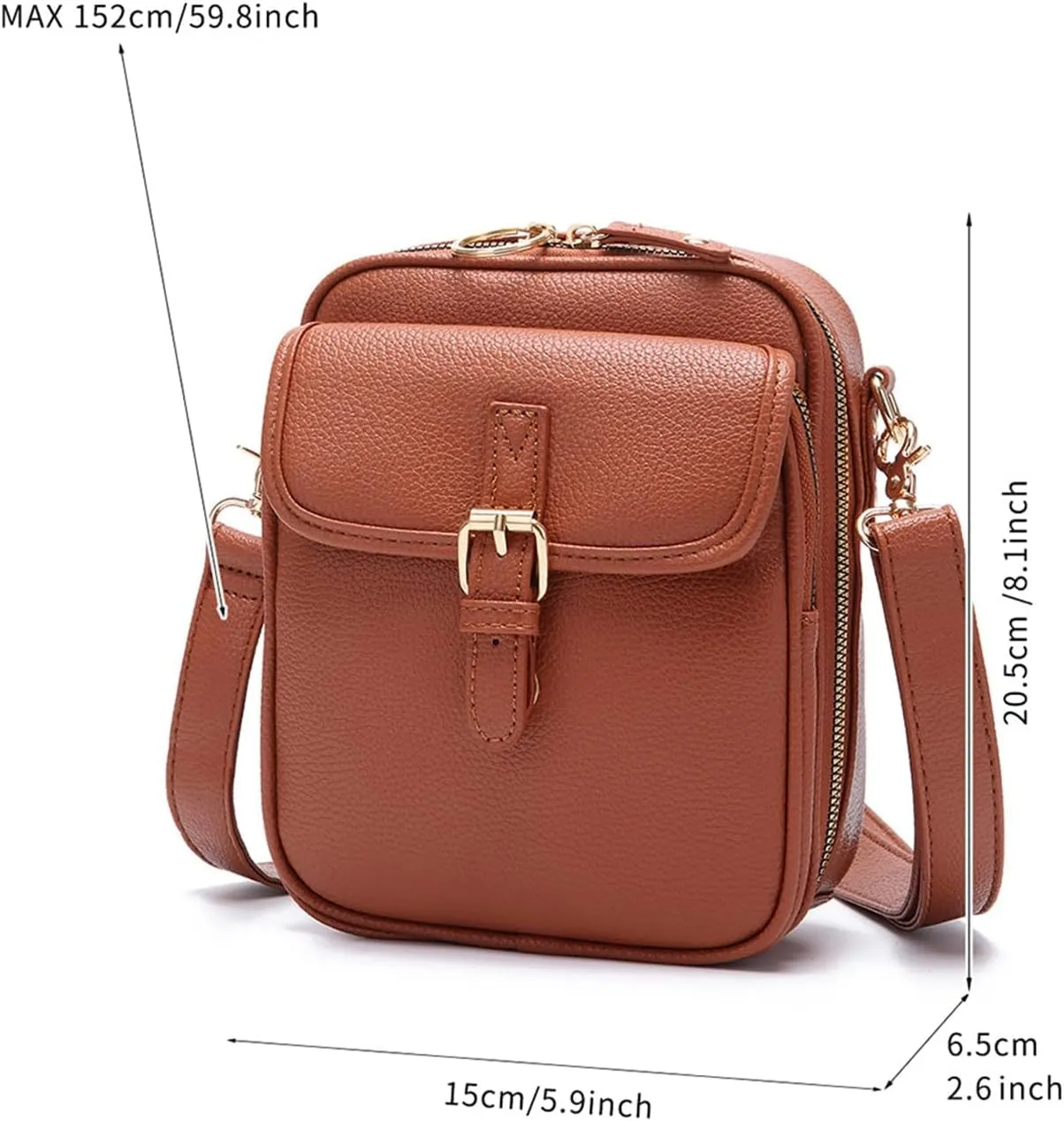 Tojoyride Crossbody Bag, Urvashi Crossbody Leather Bag, Vintage Messenger Crossbody Bags for Women Anti Theft