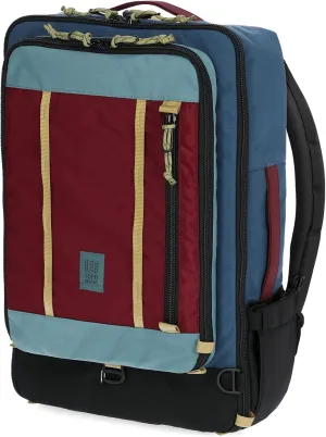 Topo Designs Global Travel Bag 30-40 Liter - Carry-on Compliant Versatile Pack, 3 Carry Options, External Laptop Sleeve (Original, 40L, Denim)