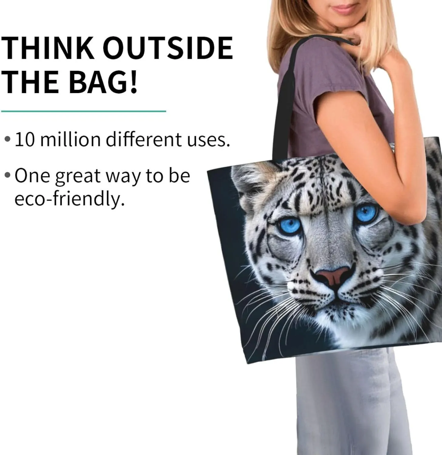 Tote Bag for Women Camouflage Deer Grocery Bag Foldable Shopping Bags Reusable Large Tote Bag