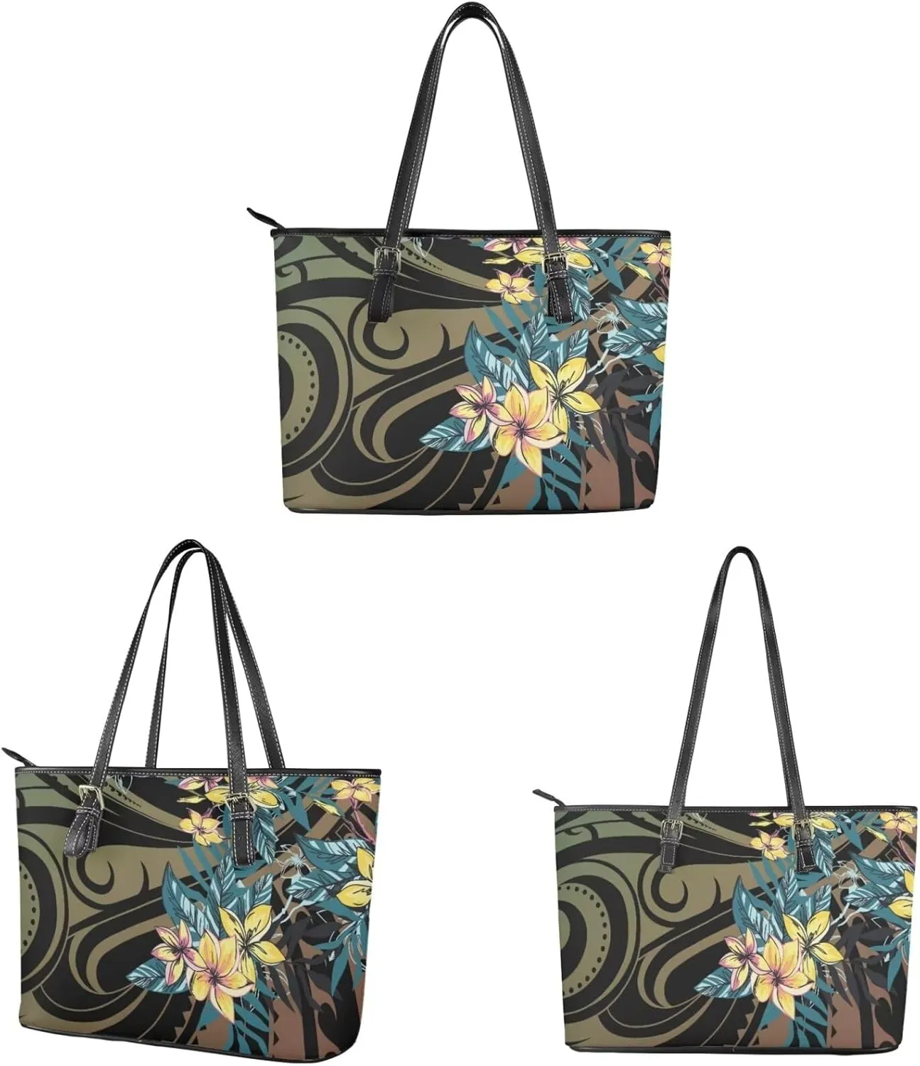 Tote Bag for Women Polynesian Wristlet Wallets Clutch Purses for Women HandBag Womens Wallet