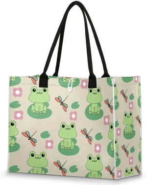 Tote Bag for Women Reusable Canvas Shoulder Bag