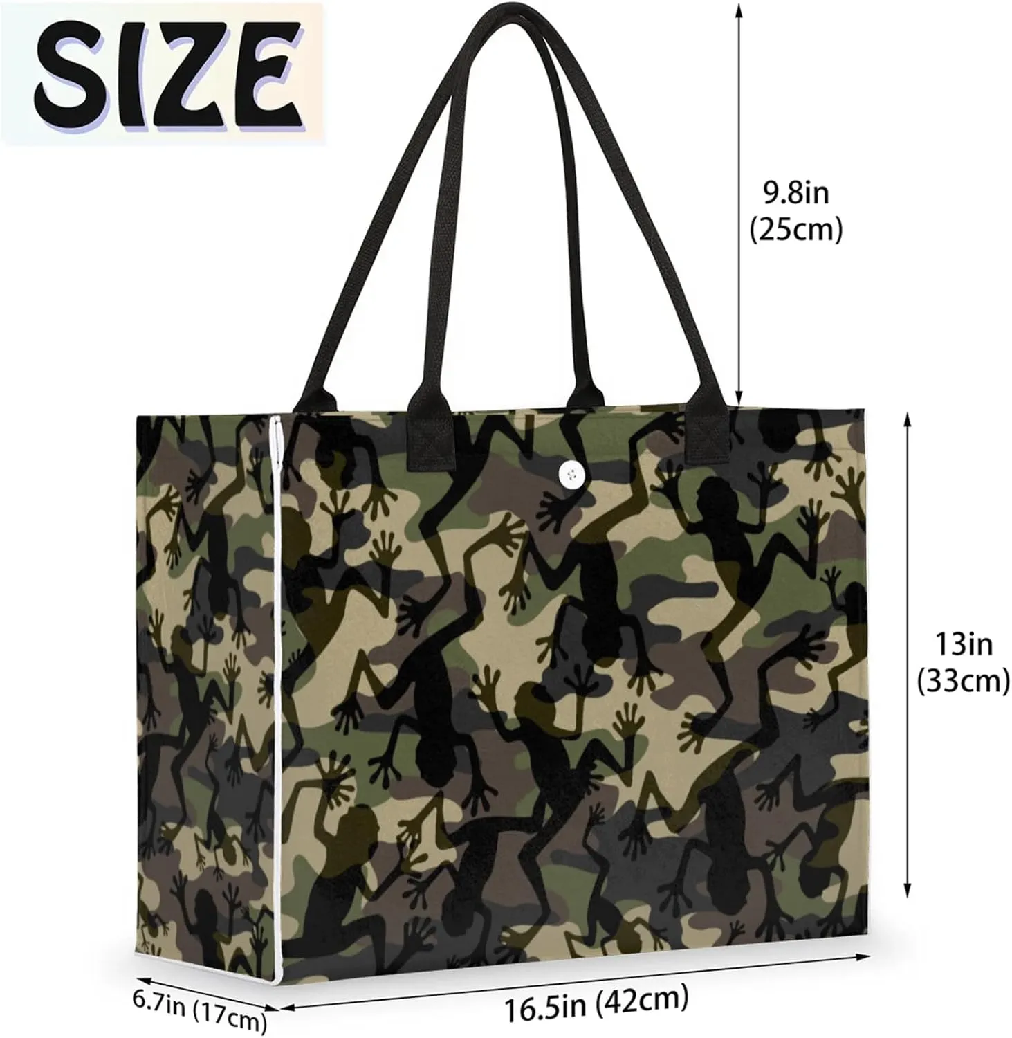 Tote Bag for Women Reusable Canvas Shoulder Bag