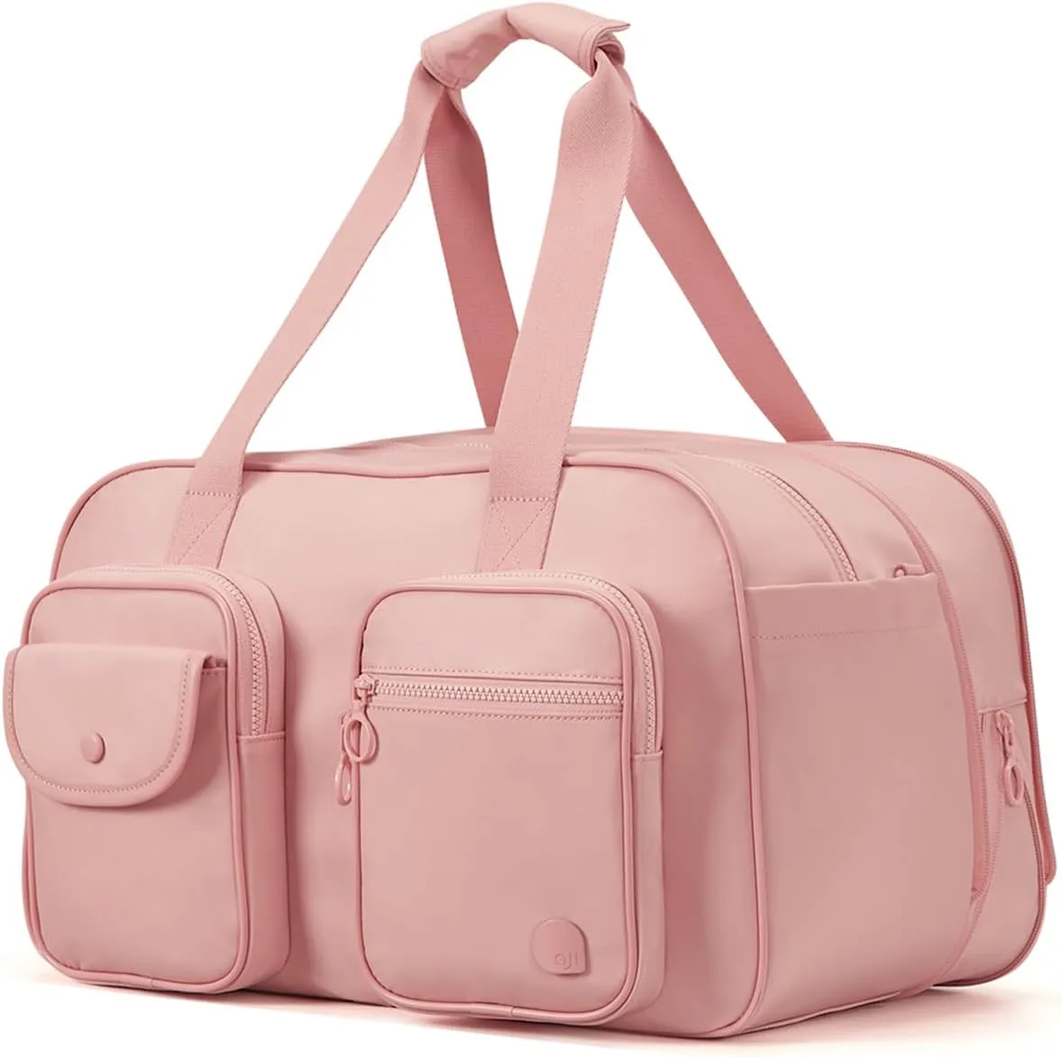 Travel Duffel Bag, Expandable Pink Duffle Bag for Travel with Wet Pocket, Carry on Weekender Bags for Men Women, Large Capacity & Water Resistant Gym Duffel Bag Sport Bag (Plus)