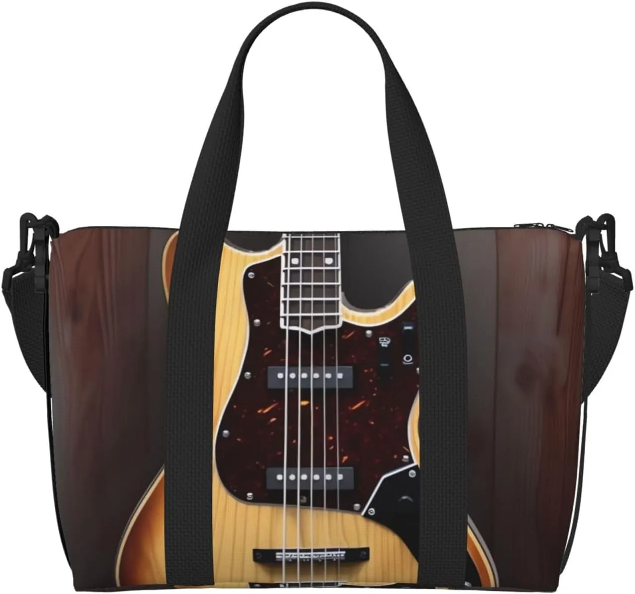Travel Duffel Bag for Women Men Weekender Bags Sports Gym Bag Guitar Musical Instrument Travel Bag Carry on Overnight Bag Waterproof Luggage Bag with Shoulder Strap