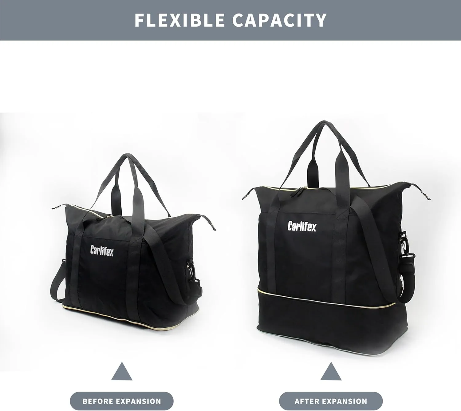 Travel Duffel Bag for Women, Travel Bag Expandable with Wet Pocket, Carry-On Tote Bag for Women Travel Airplane, Gym Weeken bag & Hospital overnight bag, Expandable Travel Duffel Bag
