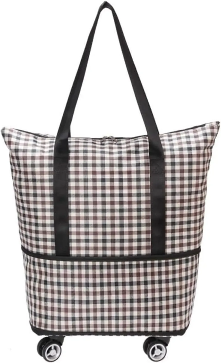 Travel Duffel Bag With Rolling Wheels ， Foldable Travel Bag Expandable Rolling Duffle Bag For Women And Men Travel Tote Duffel Bag Suit Weekend(Multicolor)
