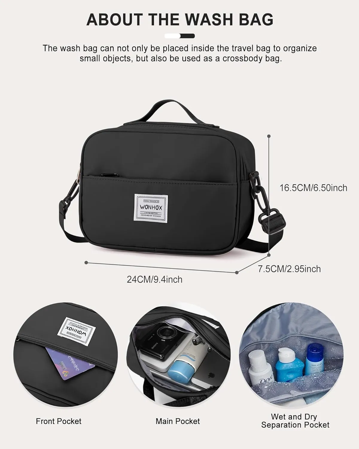 Travel Duffel Bags with USB port,Weekender Bags for Women,Waterproof Overnight Bag with Toiletry Bag,Sport Gym Tote Bag with Wet Pocket and Shoes Compartment, Carry On Bag for Airplanes,Black