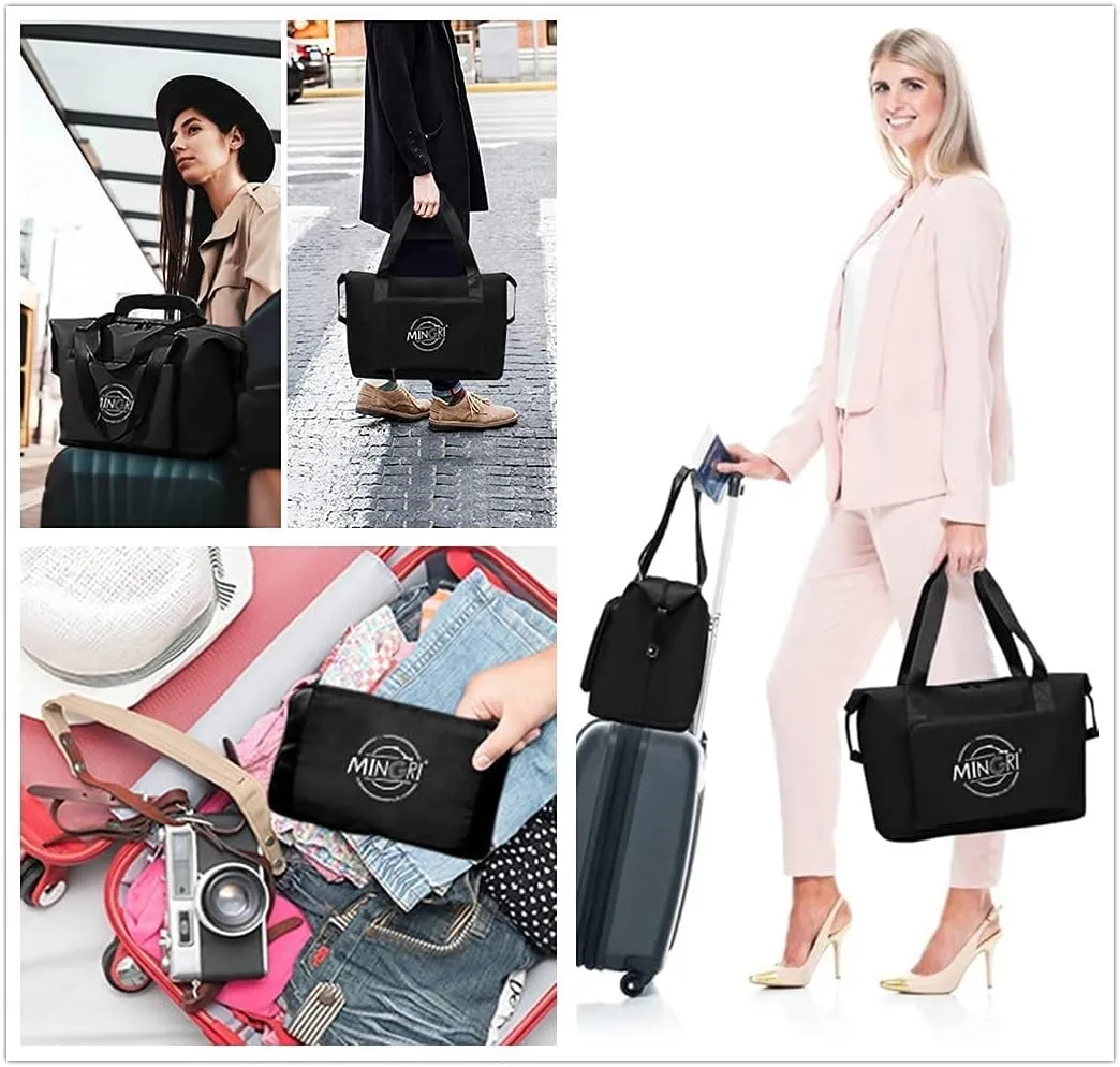 Travel Duffel Tote Bag,Travel Weekender Overnight Bags Women Carry On Bag Totes for Airplanes,Sports Gym Duffle with Trolley Sleeve