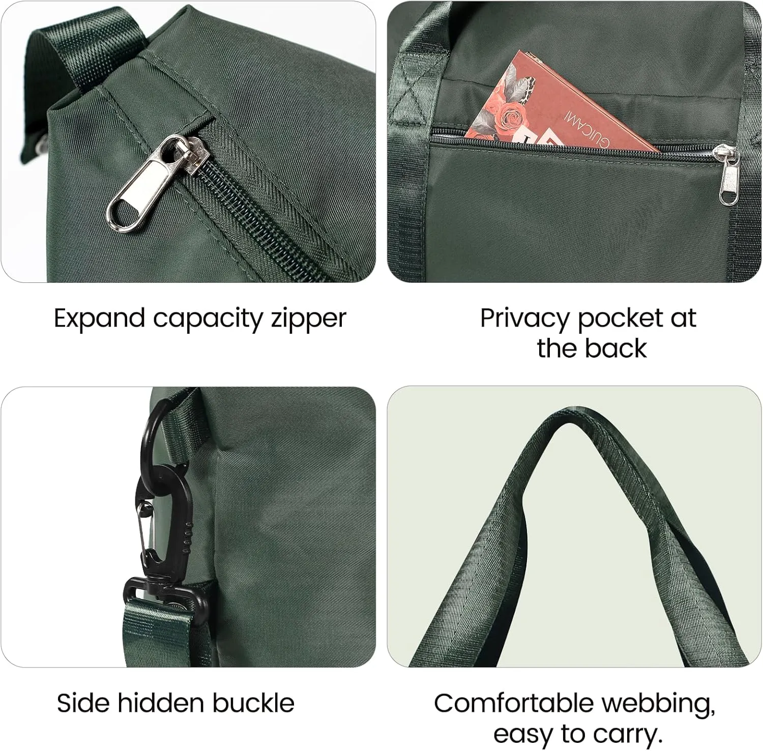 Travel Duffle Bag - Overnight Shoulder Bag for Women, Waterproof Weekender Bag Carry On Tote Bags Tote Gym Bag for Women