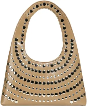 Trendy Studded Shoulder Bag For Women Vegan Leather Underarm Purse Y2K Womens Tote Bag For Work Punk Purse Travel 2025