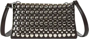 Trendy Studded Square Bag For Women Vegan Leather Evening Purse Y2K Womens Crossbody Bag For Work Punk Purse with Zipper 2025