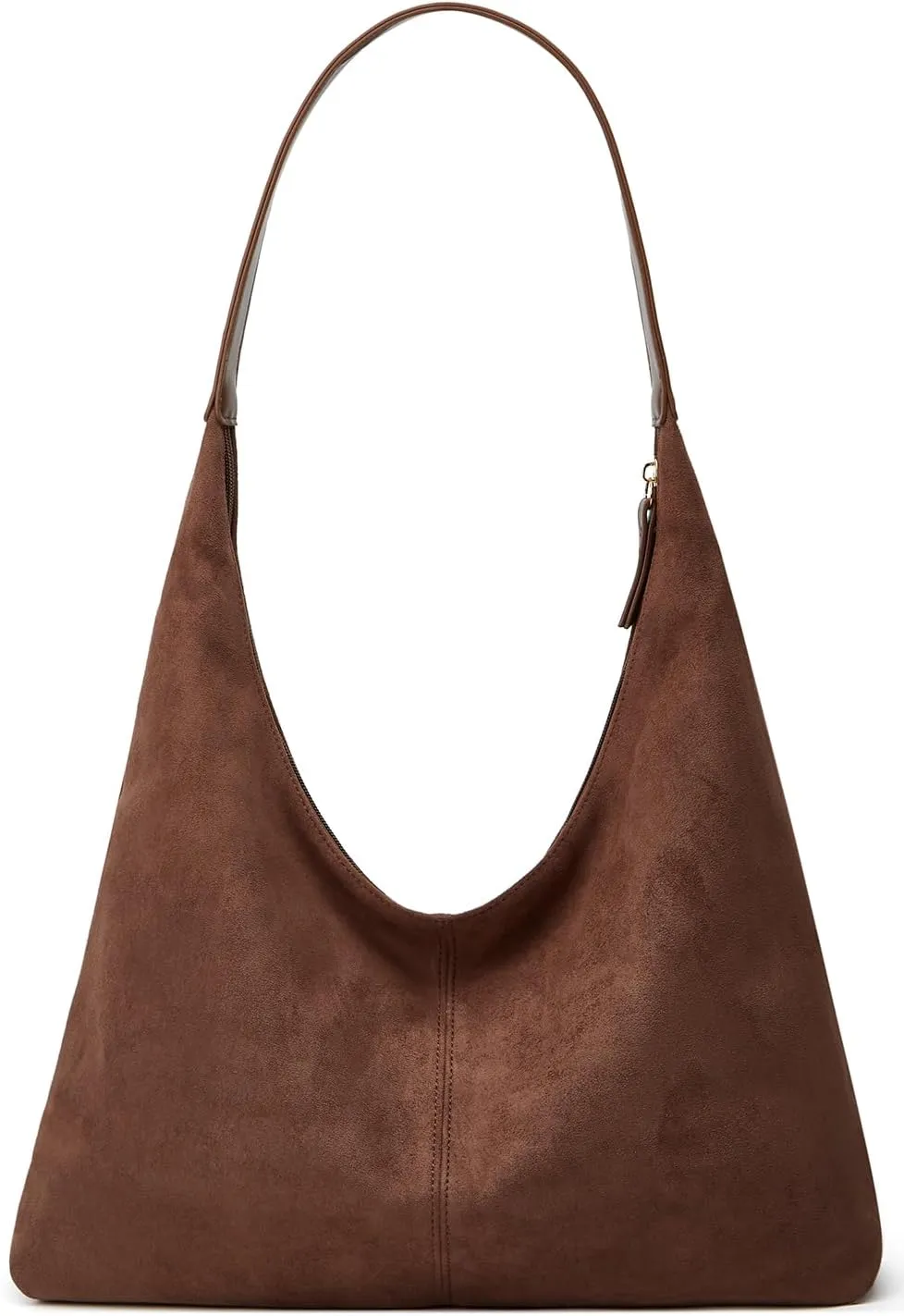 Trendy Suede Crescent Shoulder Bag Women Tote Bag Satchels Crossbody Purse Top-handle Travel College Work Tote Handbag