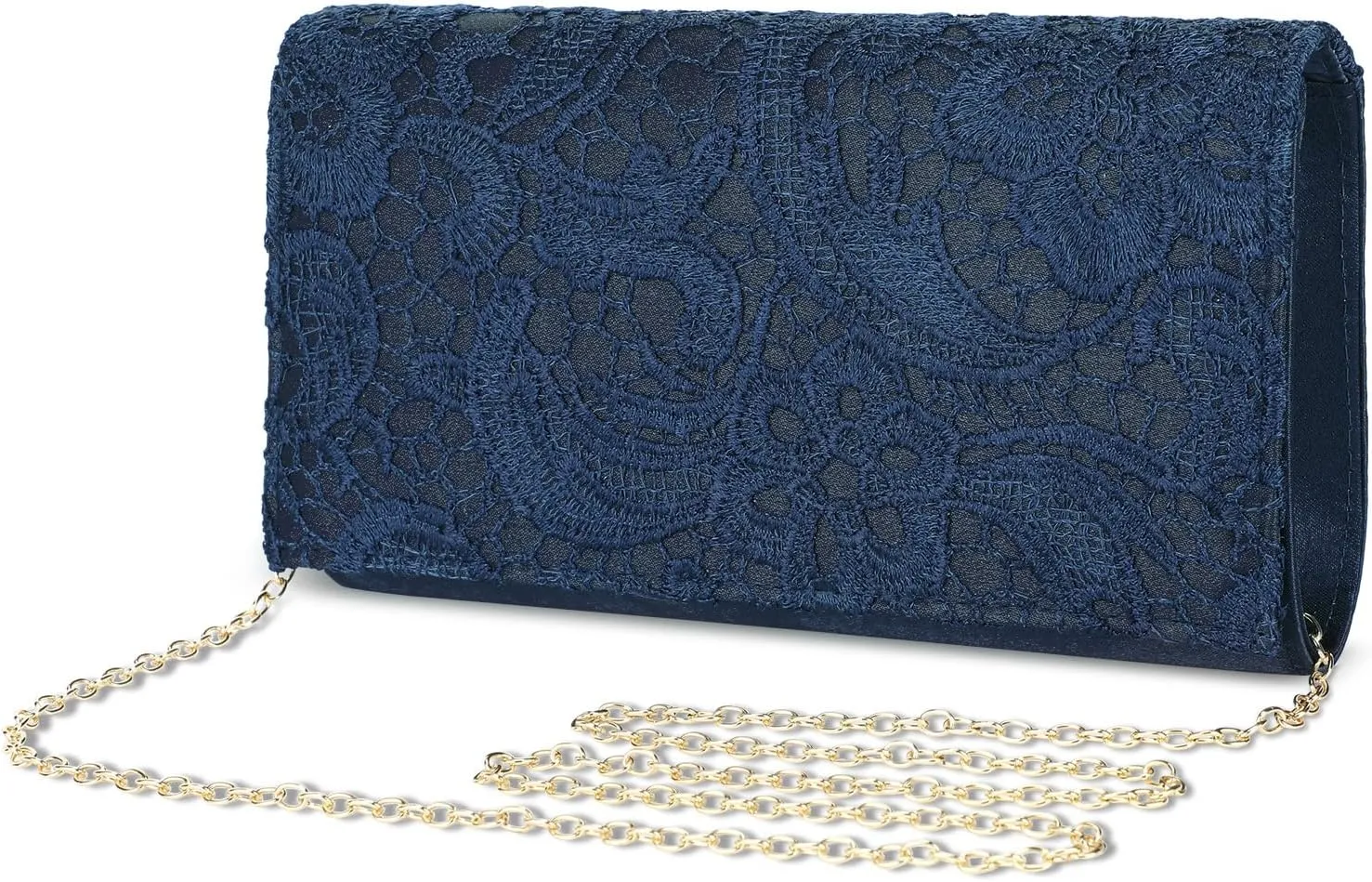 UBORSE Elegant Floral Lace Clutch Purses for Women Evening Handbag Envelope Clutch Bag Wedding Prom Party Purses