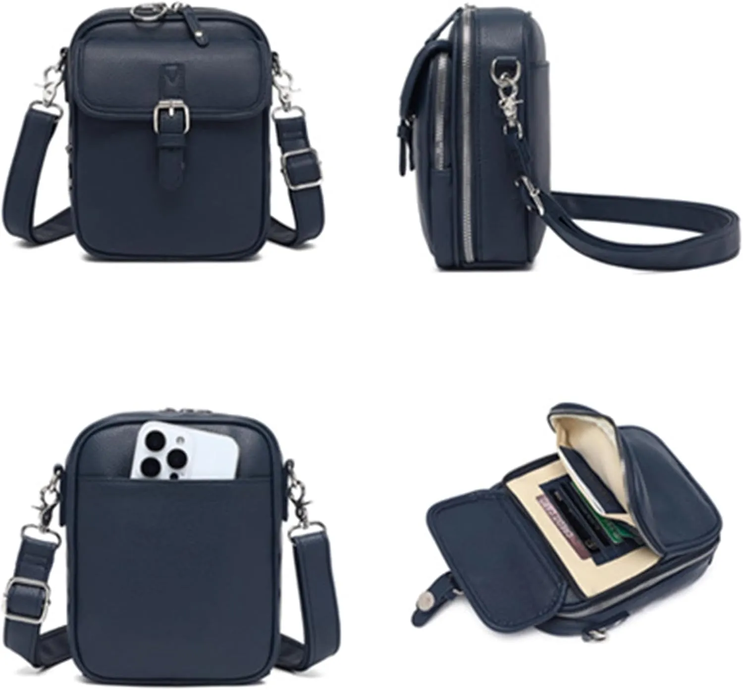 Urvashi Crossbody Anti Theft Leather Bag,Tojoyride Crossbody Leather Bag,Small Urvashi Purse Purse with Card Slots