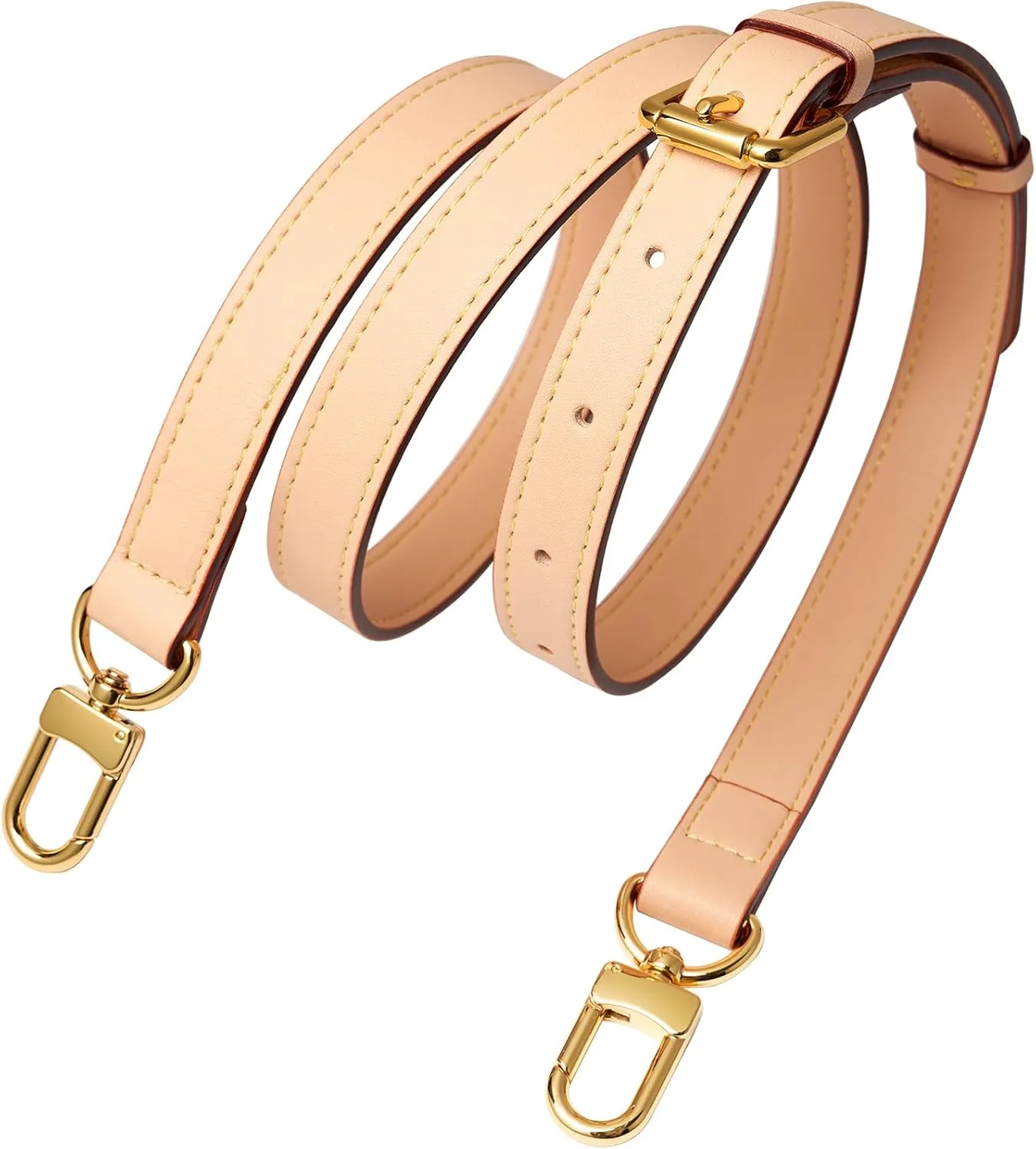 Vachetta Leather Strap Adjustable Crossbody Strap for Small Bags Pochette Mini NM Eva Favorite PM MM Nano Speedy