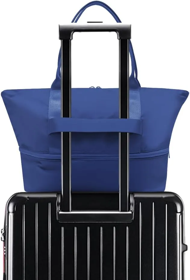 VAKAER Women's Tote Bag Carry on Bag with Luggage Sleeve Travel Duffel Weekender Overnight Expandable Bags for Sports Gym