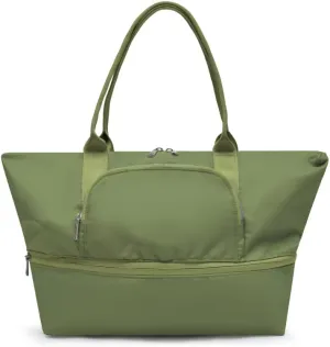 VAKAER Women's Tote Bag Carry on Bag with Luggage Sleeve Travel Duffel Weekender Overnight Expandable Bags for Sports Gym