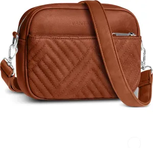 Vantamo Crossbody Bags For Women with Adjustable Strap, Premium PU Leather Purses for Women, Anti-Pickpocket Clip & Gift Box