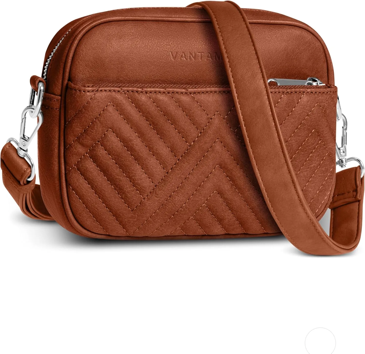 Vantamo Crossbody Bags For Women with Adjustable Strap, Premium PU Leather Purses for Women, Anti-Pickpocket Clip & Gift Box