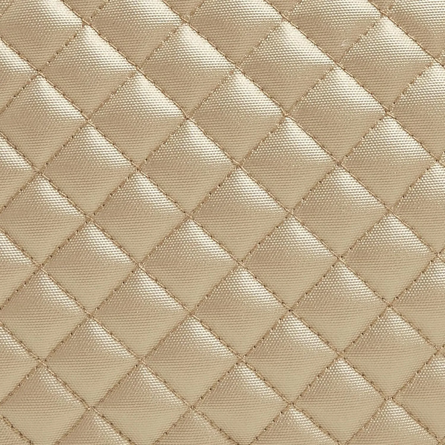 Vera Bradley Women's Round Keepsake Jewelry Organizer Case Travel Accessory, Champagne Gold Pearl, One Size