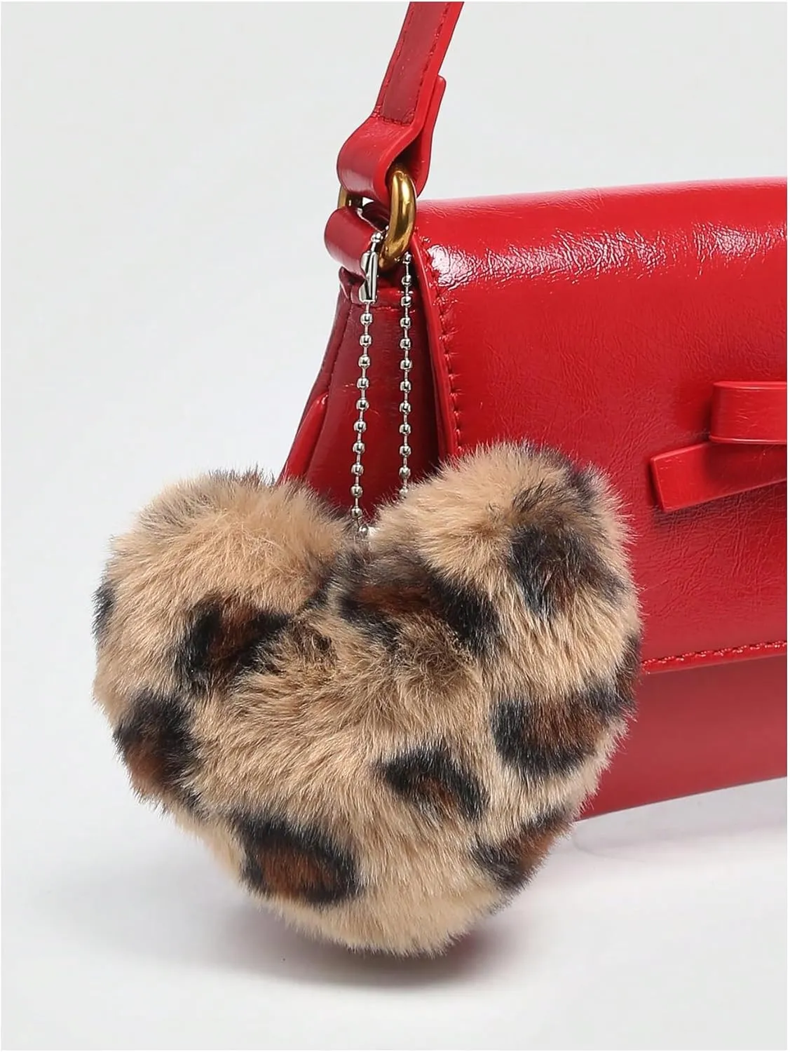 Verdusa Women's Y2K Coquette Bow Tie Vintage Shoulder Bags Lace PU Leather Kawaii Purse Handbag
