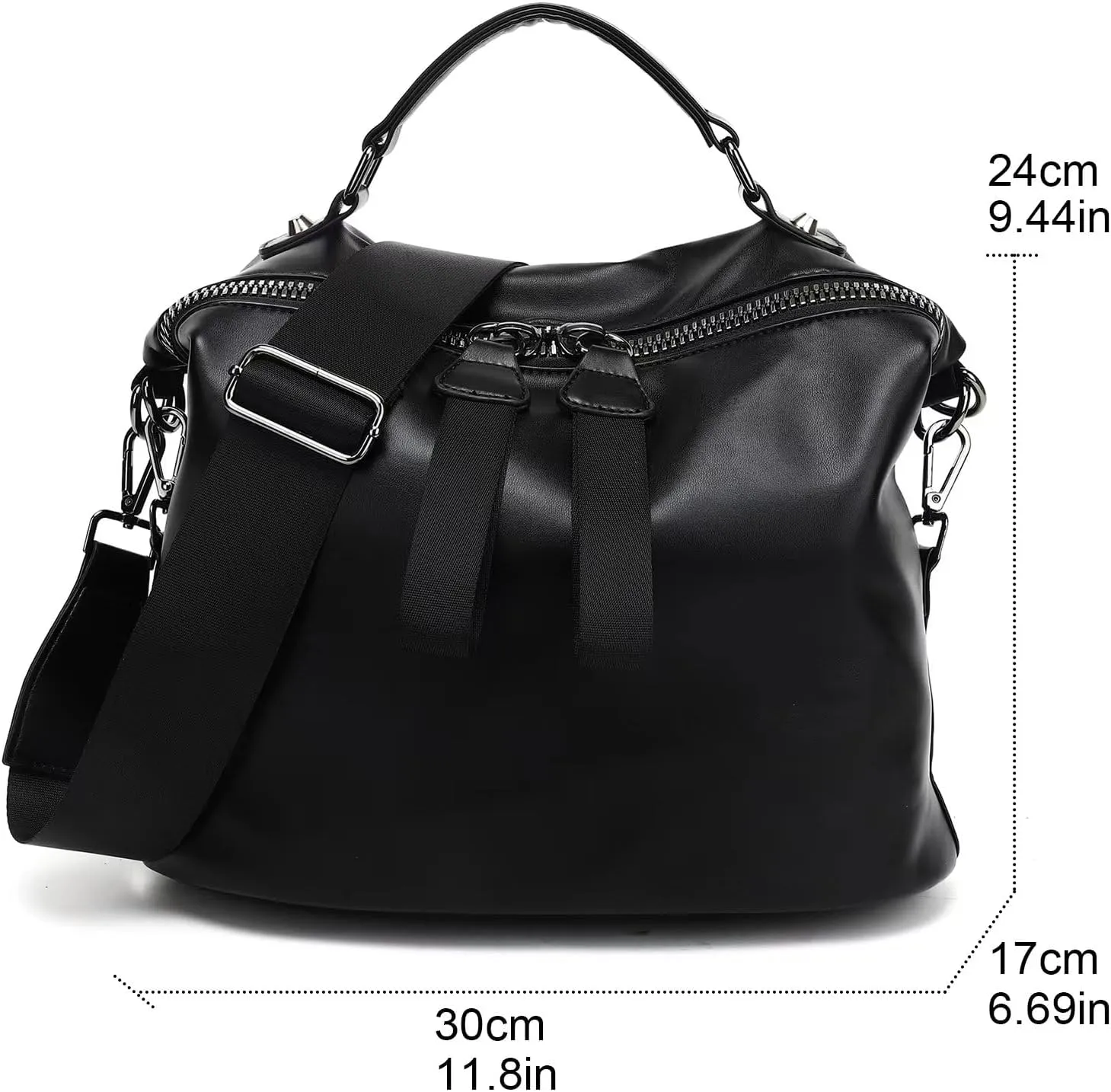 VGOAL Crossbody Bags for Women, Large-Capacity Women Handbag Casual Lightweight Travel Shopping Waterproof Shoulder Bag