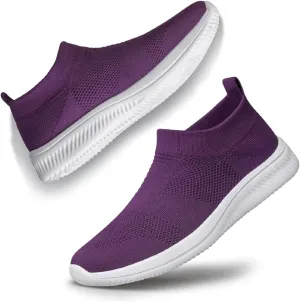 vibdiv Walking Shoes Women Casual Sock Sneakers Lightweight Comfy Breathable Pull-on Zapatillas de Mujer