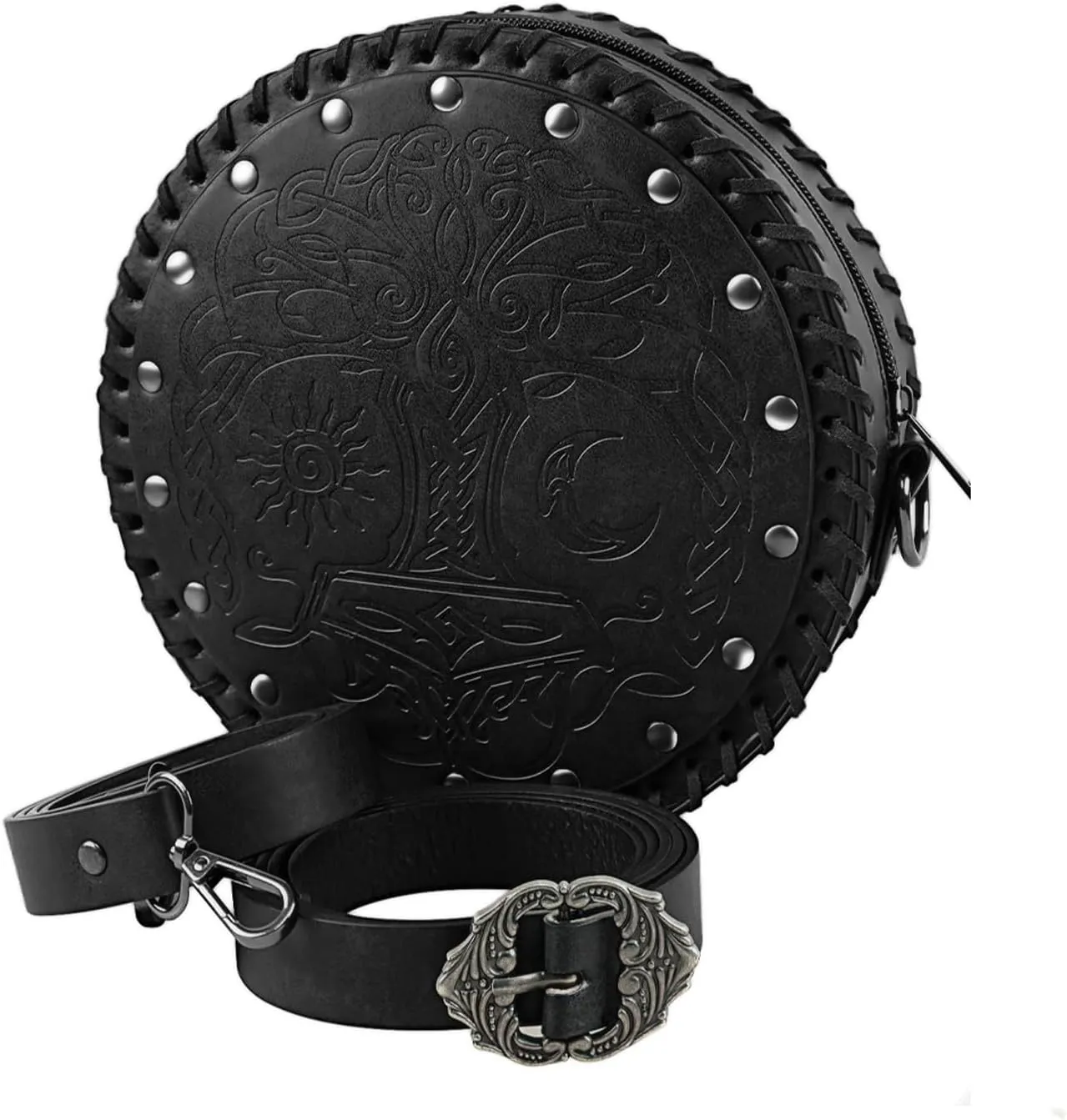 Viking Embossed Crossbody Bag