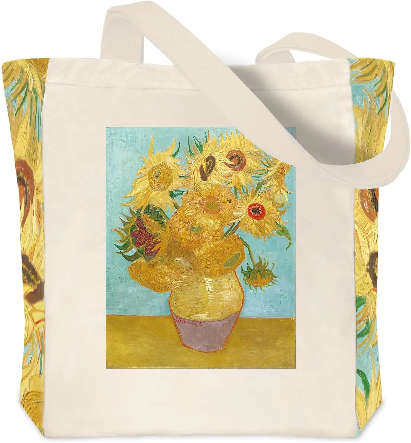 Vintage Aesthetic Canvas Tote Bag Reusable Personalized Shoulder Shopping Bag,