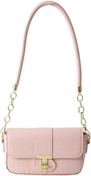 Vintage Inspired Small Underarm Bag For Daily Use PU Leather Shoulder Bags With Embossed Detailing Elegant Handbag