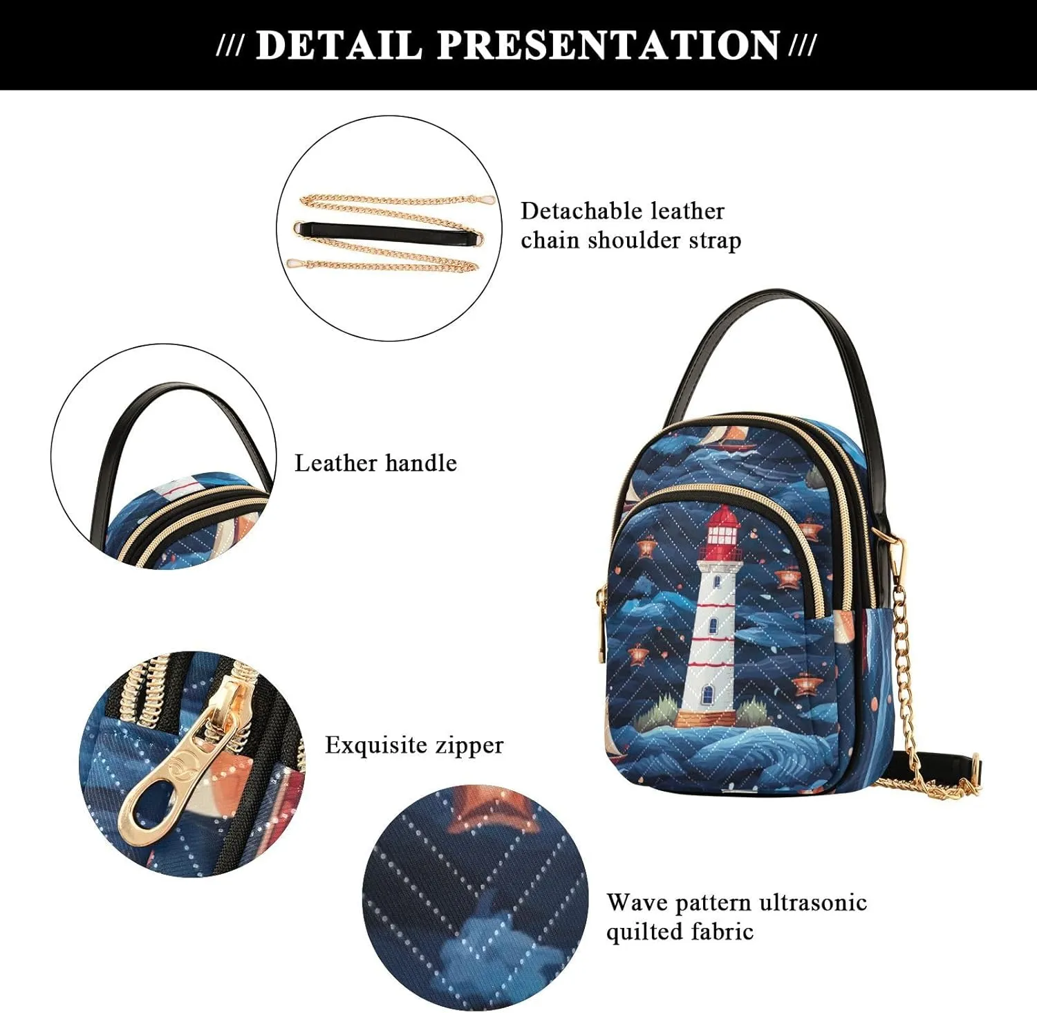 Vintage Lemons with Butterflies Crossbody Shoulder Bag, Ladies Shoulder Handbags, Modern Crossbody Bags for Women