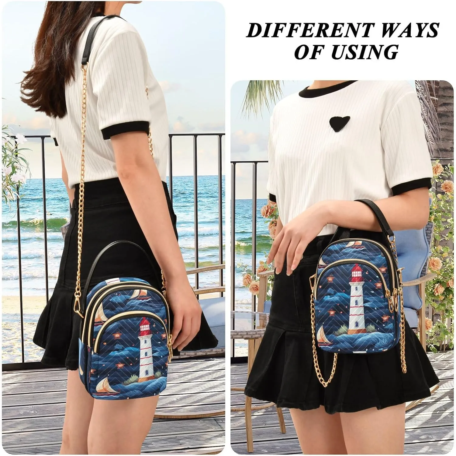 Vintage Lemons with Butterflies Crossbody Shoulder Bag, Ladies Shoulder Handbags, Modern Crossbody Bags for Women