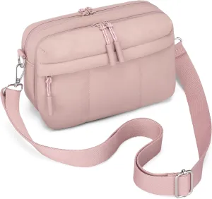 VONAL Puffer Crossbody Bags for Women Travel Small Purses Lightweight Nylon Quilted Puffy Bag Handbags with Multiple Pockets