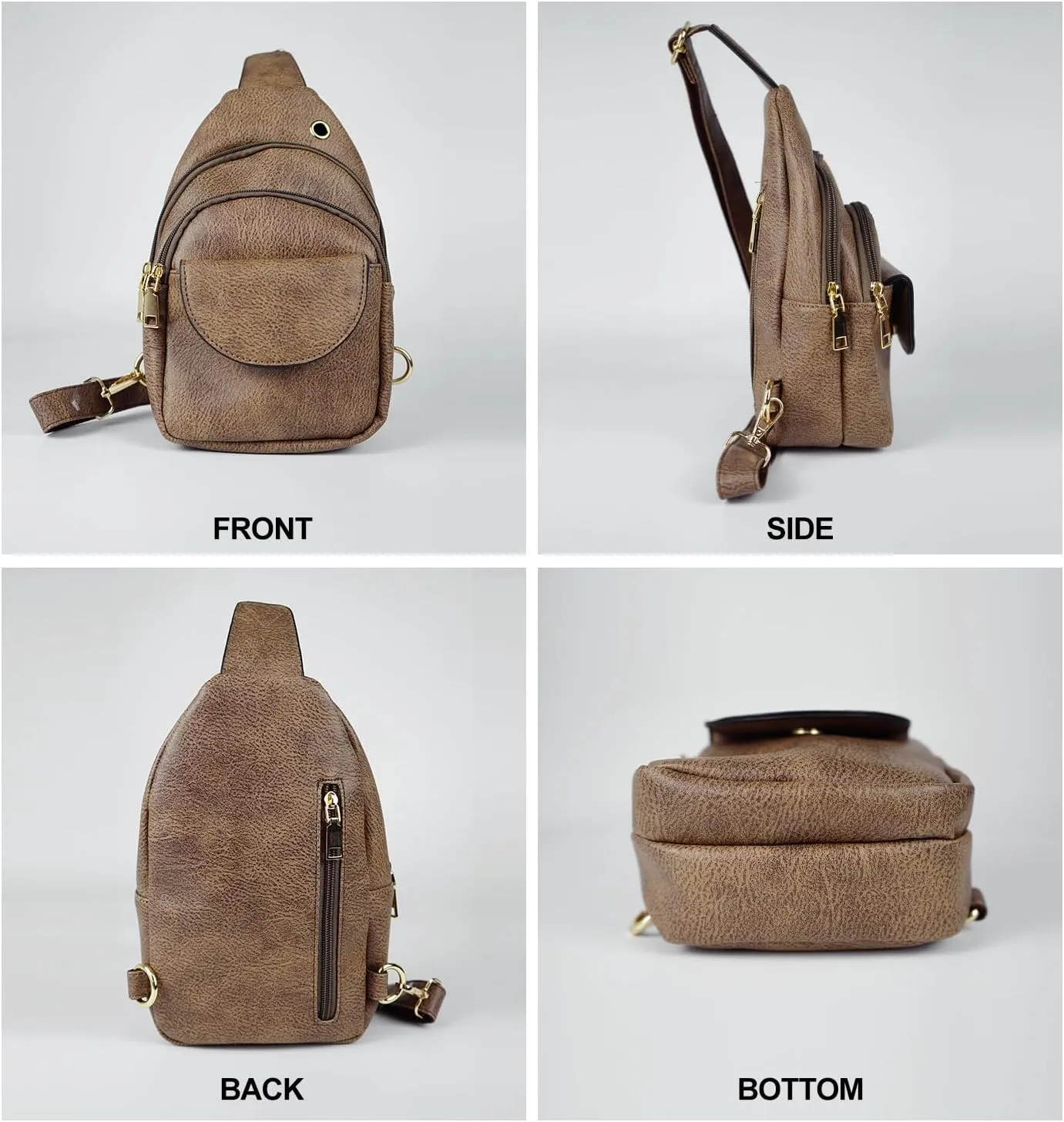 Waist Pack, Fanny Packs, Crossbody Bag, Travel Sling Bag, Leather Sling Bag