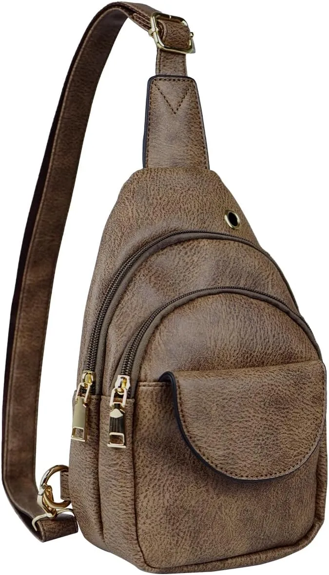 Waist Pack, Fanny Packs, Crossbody Bag, Travel Sling Bag, Leather Sling Bag