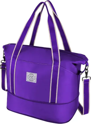 WALNEW Travel Duffel Bag, Weekender Overnight Carry On Bag Women Men, Foldable Waterproof Gym Luggage with Metal Buckle Strap