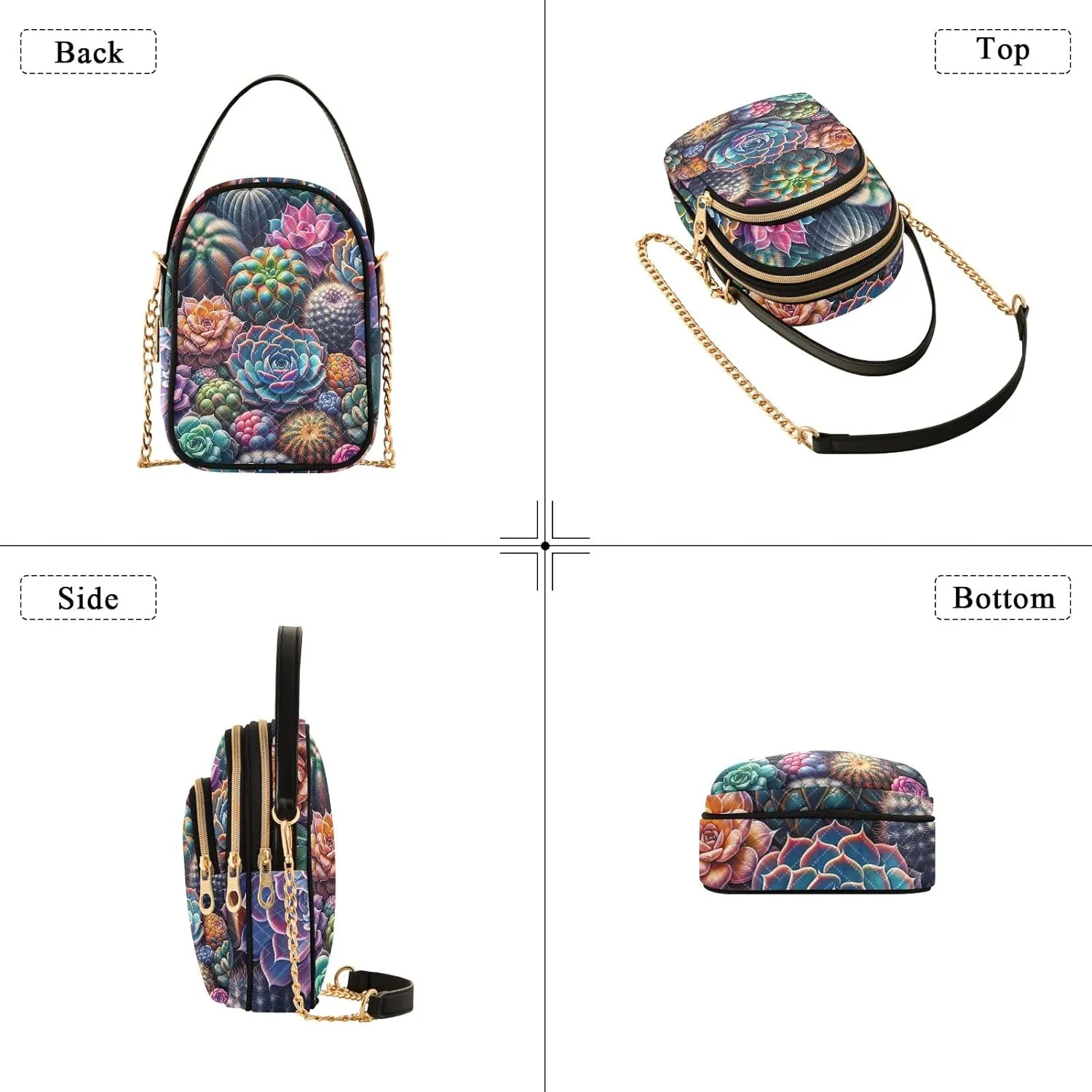 Watercolor Sea Parrot Shoulder Bags for Women Trendy Women Handbags