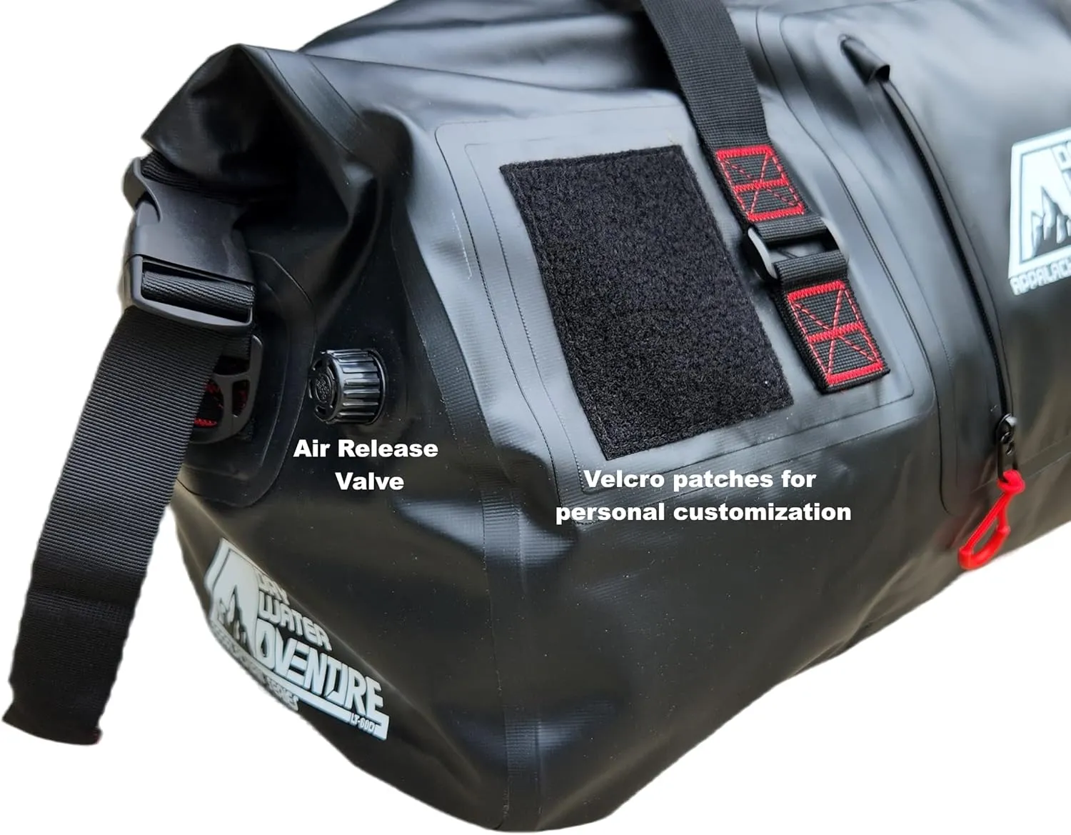 Waterproof Duffel Bag, Marine Grade (80 Liter/21.1 Gallon, Appalachian Series, Black)