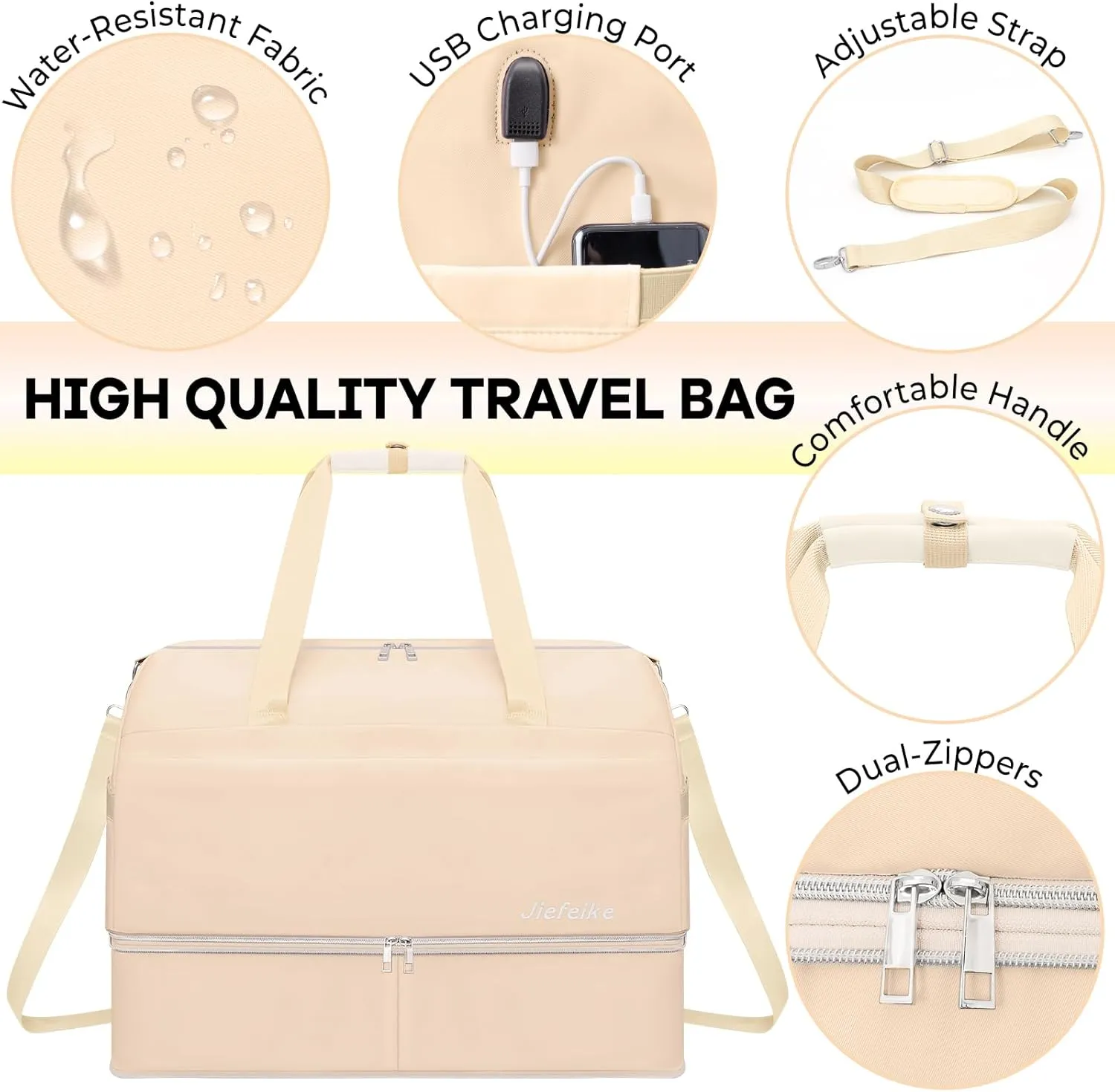 Weekender Bags for Women,66L Expandable Travel Duffel Bag with Shoe Compartment,Extra large Overnight Bag with Waterproof Pocket,USB Charging Port,Gym Backpack for Outdoors,Hospital,Beach
