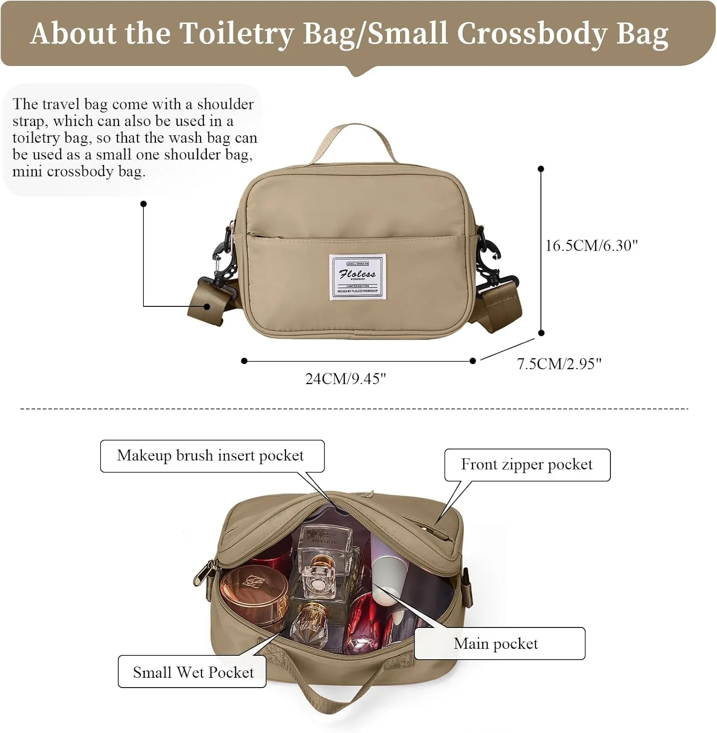 Weekender Bags for Women,Personal Item Travel Bag with Shoes Compartment,Overnight Travel Duffel Bag with Toiletry Bag