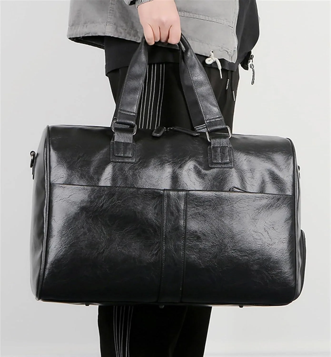 Weekender Travel Bag 18inch PU Travel Duffle Bag for Weekend Trip Cabin Luggage Gym Sports Duffle for Men Sport Gym Bag